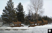 New sculpture design. Photo by Path of the Pronghorn Bronze Project  Steering Committee.