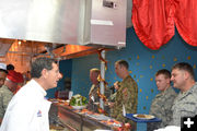 Serving the Troops. Photo by Senator Barrasso's office.