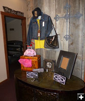 Clothing, frames, tanniing booths. Photo by Dawn Ballou, Pinedale Online.