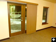 Glass patio doors. Photo by Dawn Ballou, Pinedale Online.