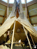 Chief American Horse Tipi. Photo by Museum of the Mountain Man.