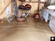 Garage floor. Photo by Dawn Ballou, Pinedale Online.