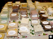 Hand made soaps. Photo by Dawn Ballou, Pinedale Online.