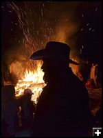 Winter Bonfire at Live Nativity. Photo by Terry Allen.