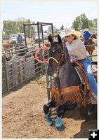 Roping at the Cowboy Shop Classic. Photo by Terry Allen.
