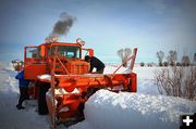 Old Time Snow, Old Time Machinery. Photo by Terry Allen.