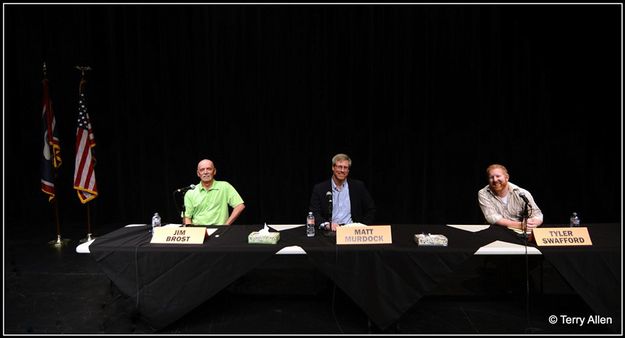 Candidates for Mayor. Photo by Terry Allen.