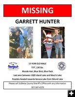Search Notice. Photo by Sublette County Sheriff's Office.