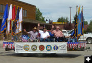 American Legion float. Photo by Dawn Ballou, Pinedale Online.