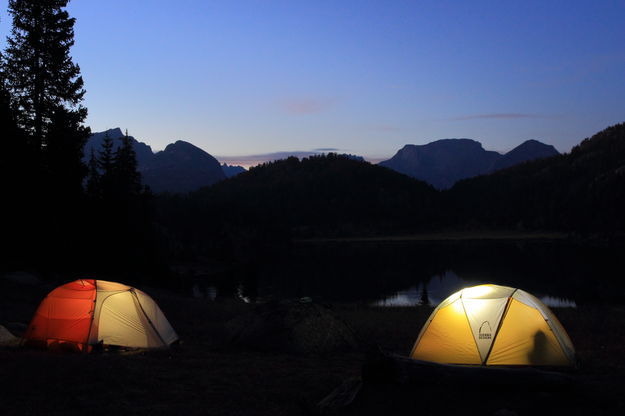 Twilight camp. Photo by Fred Pflughoft.