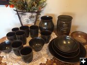 Rita's pottery. Photo by Dawn Ballou, Pinedale Online.