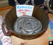 Wyoming Used Horseshoes. Photo by Dawn Ballou, Pinedale Online.