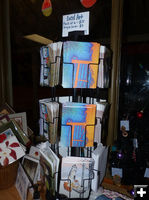 Local Art cards. Photo by Dawn Ballou, Pinedale Online.