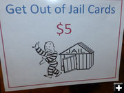 Get Out of Jail Card. Photo by Dawn Ballou, Pinedale Online.