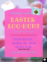 2019 Easter Egg Hunt. Photo by Pinedale Lions Club.