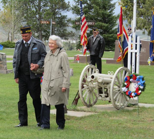 Auxiliary Wreath. Photo by Dawn Ballou, Pinedale Online.