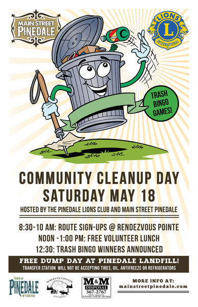 Pinedale Community Clean-Up Day. Photo by Pinedale Lions Club.
