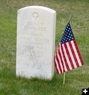 Sidney Edward grave. Photo by Dawn Ballou, Pinedale Online.