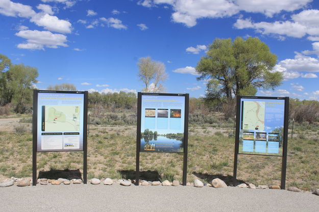 Interpretive signs. Photo by Sublette County Historical Society.