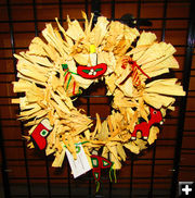 Huichil Cornhusk Wreath. Photo by Dawn Ballou, Pinedale Online.