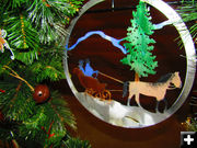 Sleigh - Jingle wreath. Photo by Dawn Ballou, Pinedale Online.