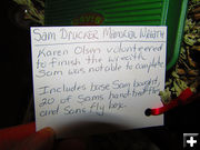 Sam's wreath. Photo by Dawn Ballou, Pinedale Online.