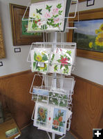 Melita's cards. Photo by Dawn Ballou, Pinedale Online.