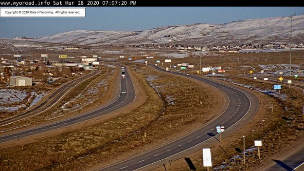 Empty roads. Photo by Wyoming Department of Transportation.