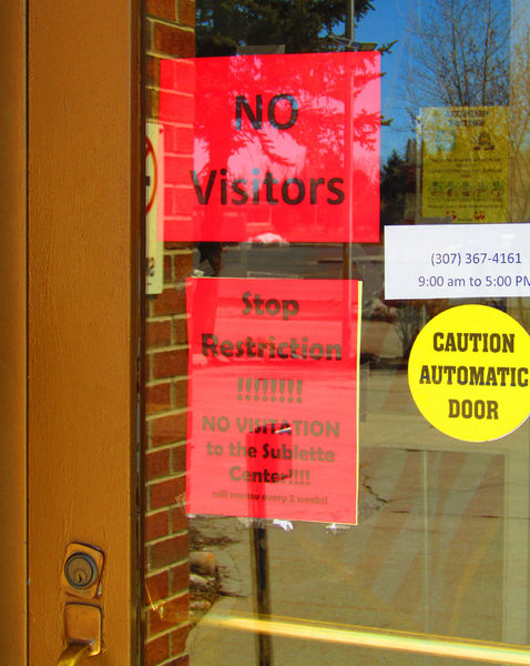 No Visitors. Photo by Dawn Ballou, Pinedale Online.