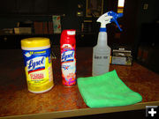Cleaning products. Photo by Dawn Ballou, Pinedale Online.