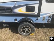 Camp trailer vandalism. Photo by Sublette County Sheriff's Office.