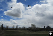 Flyover for Pinedale Clinic. Photo by Dawn Ballou, Pinedale Online.