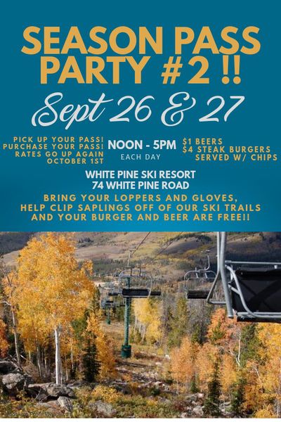 Season Pass Party 2. Photo by White Pine Ski Resort.