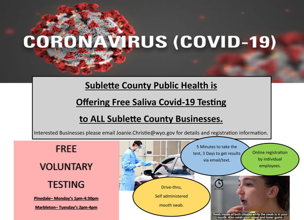 Free COVID-19 testing for businesses. Photo by .