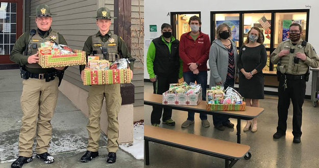 Helping families in need. Photo by Sublette County Sheriff's Office.