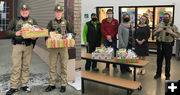 Helping families in need. Photo by Sublette County Sheriff's Office.