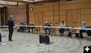 1st board meeting. Photo by Pinedale Online.