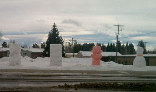 Snow Sculpture Contest. Photo by Pinedale Online.