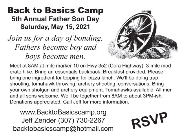 2021 Back to Basics Father Son Day Camp. Photo by Back to Basics Camp.