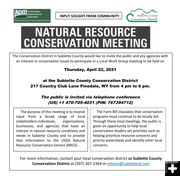 Conservation meeting April 22, 2021. Photo by Sublette County Conservation District.
