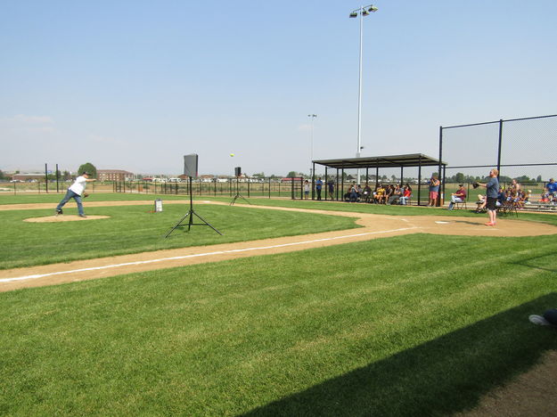 First Pitch. Photo by Dawn Ballou, Pinedale Online.