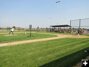 First Pitch. Photo by Dawn Ballou, Pinedale Online.