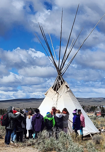 Tipi living. Photo by Andrea Lewi.