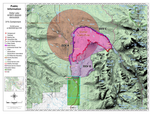 Dollar Lake Fire Sept 3 2025. Photo by .
