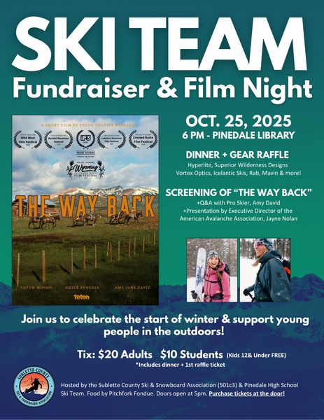 Ski Team Fundraiser & Film Night Oct. 25. Photo by .