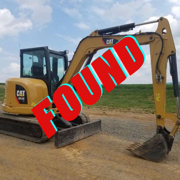 Stolen excavator found. Photo by Sublette County Sheriff's Office.