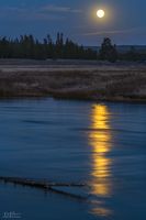 Full Moon Rise Over The Madison River. Photo by Dave Bell.